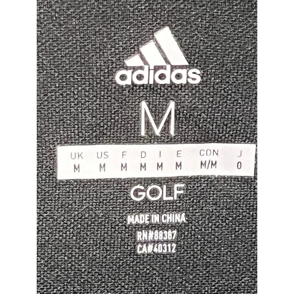 Adidas Golf Men’s Long Sleeve Medium Quarter Zio Charcoal Top‎